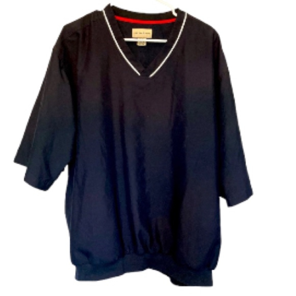 CUTTER & BUCK Golf Shirt Northrop Grumman V-neck Mesh Lined XL
